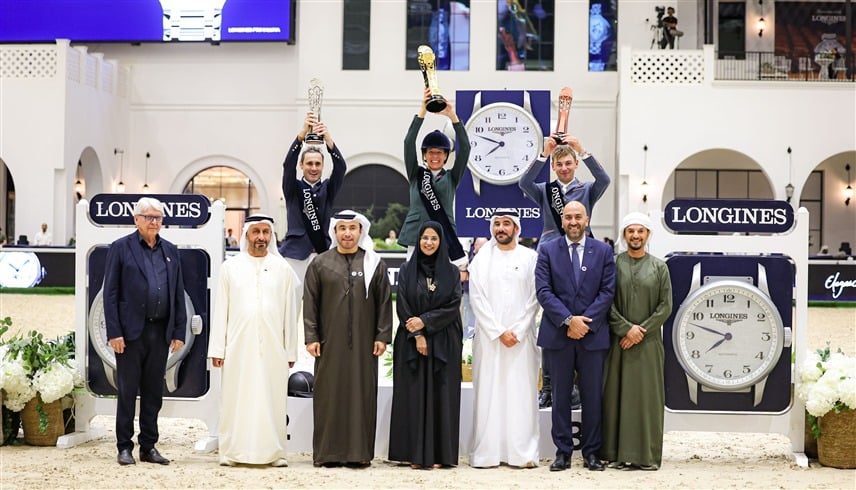 الفارسة البرازيلية لوسيانا تحصد لقب "دولية الإمارات" لقفز الحواجز