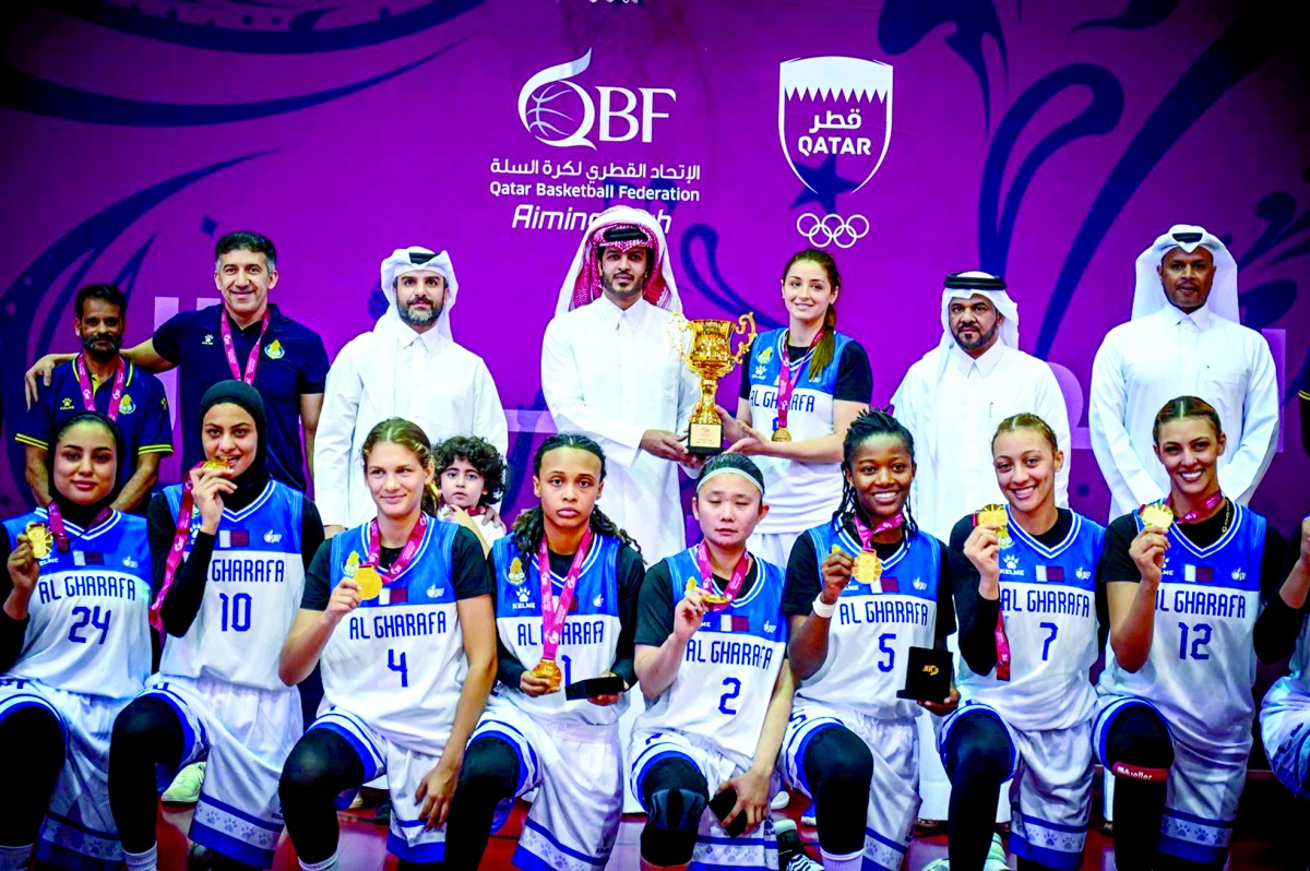 ‫ للموسم الثالث على التوالي.. الغرافة بطلًا لدوري السيدات للسلة والشمال وصيفاً