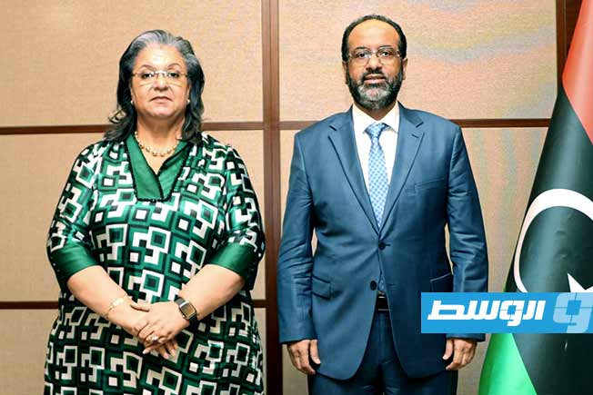 تيتيه تبحث مع الزادمة التطورات السياسية والأمنية والاقتصادية في ليبيا