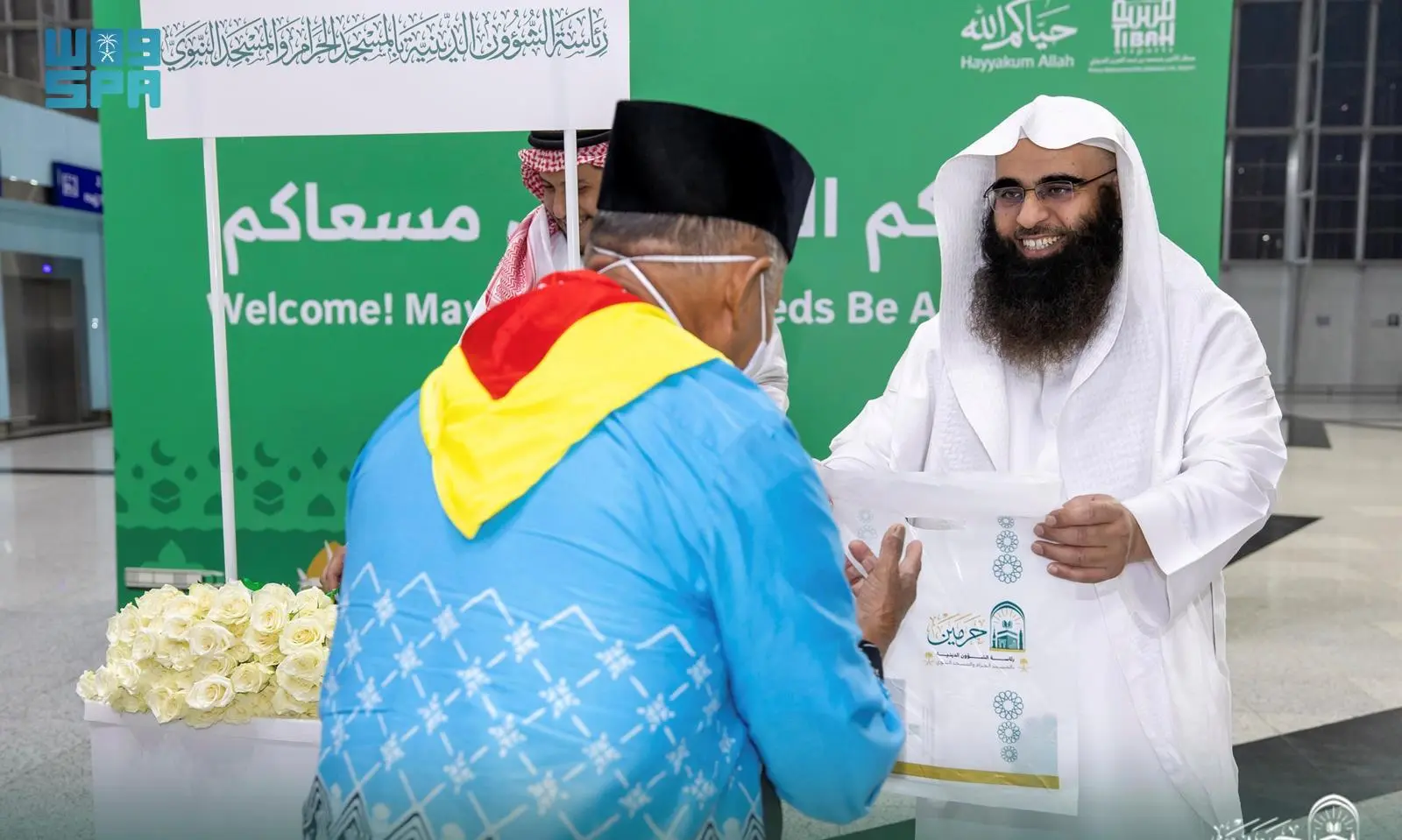 الشؤون الدينية بالمسجد النبوي تطلق مبادرة بشائر الوصول