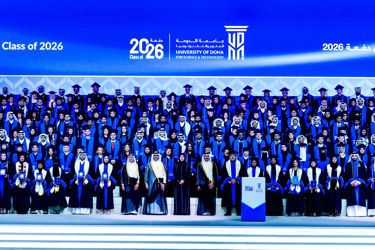‫ تحت رعاية رئيس الوزراء.. جامعة الدوحة تحتفل بتخريج 1321 طالبا ضمن دفعة 2026