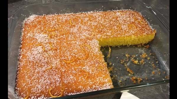 طريقة عمل البسبوسة بالبرتقال، لذيذة وغير تقليدية