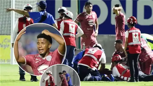 عظام الساق اخترقت الجلد، إصابة مروعة للاعب برازيلي في الدوري الهندوراسي (فيديو)