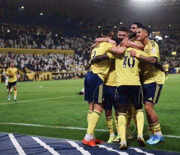 النصر يعزز صدارته لـ” روشن” بخماسية النجمة