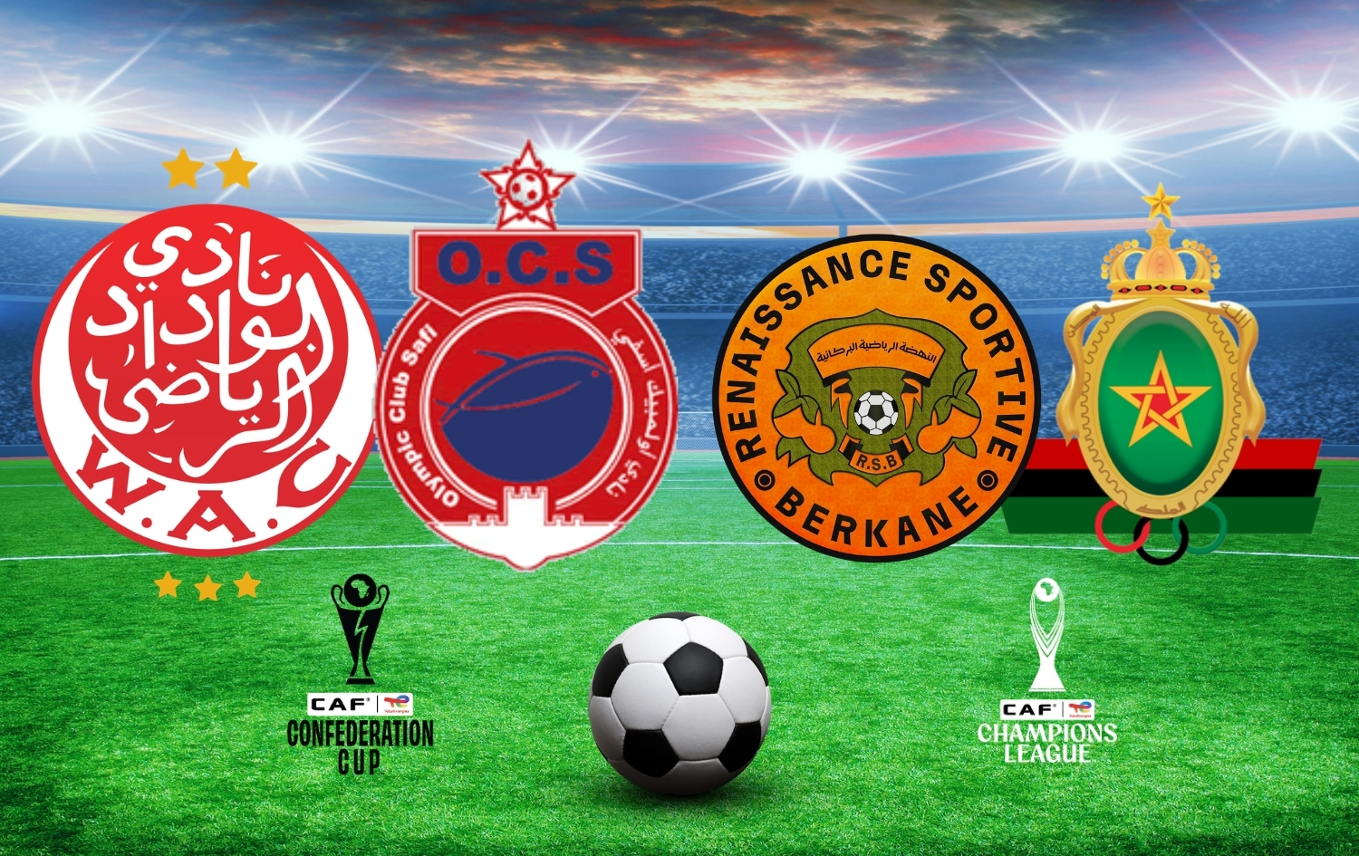 الجيش يلاقي حامل اللقب وبركان يواجه الهلال.. وقمة مغربية مرتقبة في كأس الكونفدرالية