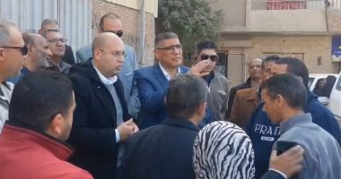 محافظ الجيزة: دعم قطاع مصرف أبو عوض بالهرم بمشروع صرف صحى