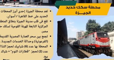 بين سحر التاريخ وحداثة الخدمات.. محطة سكك حديد الجيزة أيقونة النقل بقلب المحافظة