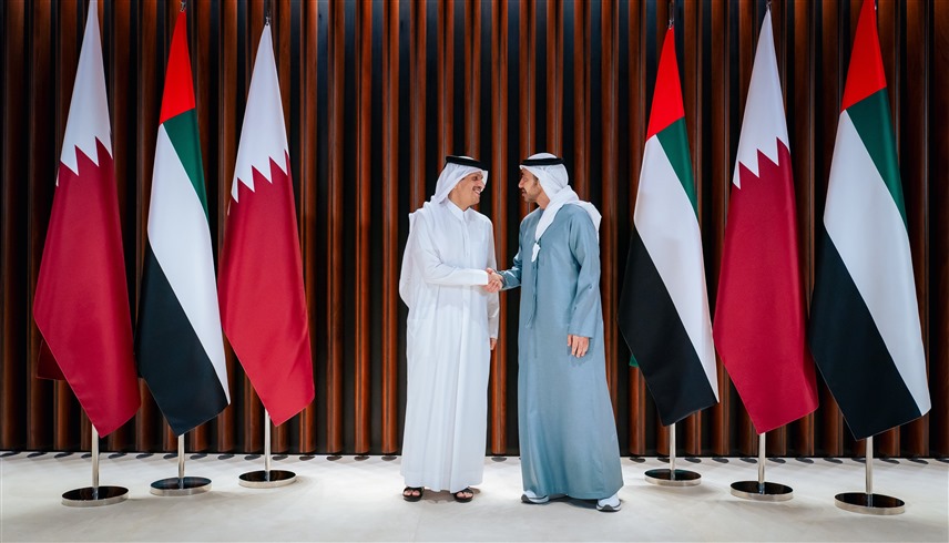 عبدالله بن زايد ونظيره القطري يترأسان اجتماع اللجنة المشتركة في أبوظبي