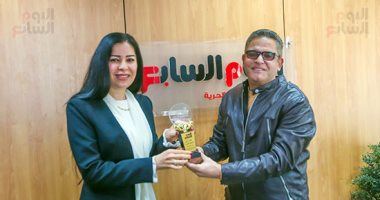 اليوم السابع يُكرم أمل الحناوي لنجاح مشروعها الوثائقي فلسطين بين الماضي والحاضر