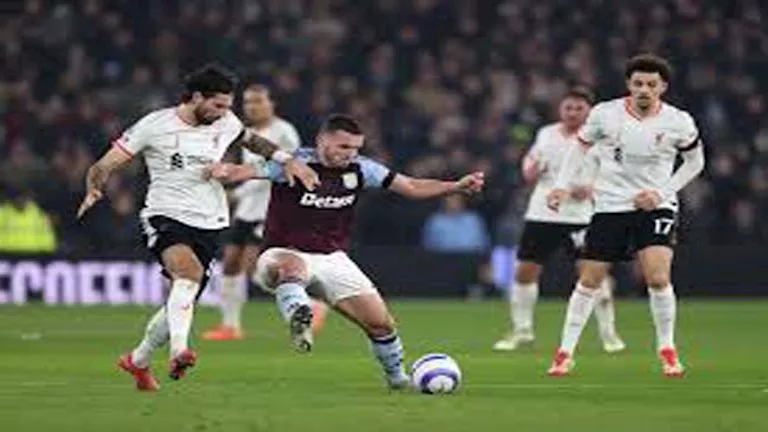 لحظ بلحظة مباراة ليفربول وأستون فيلا بالدوري الإنجليزي