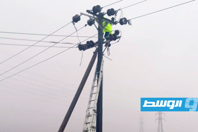إعادة التيار الكربائي إلى مدينة الرحيبات