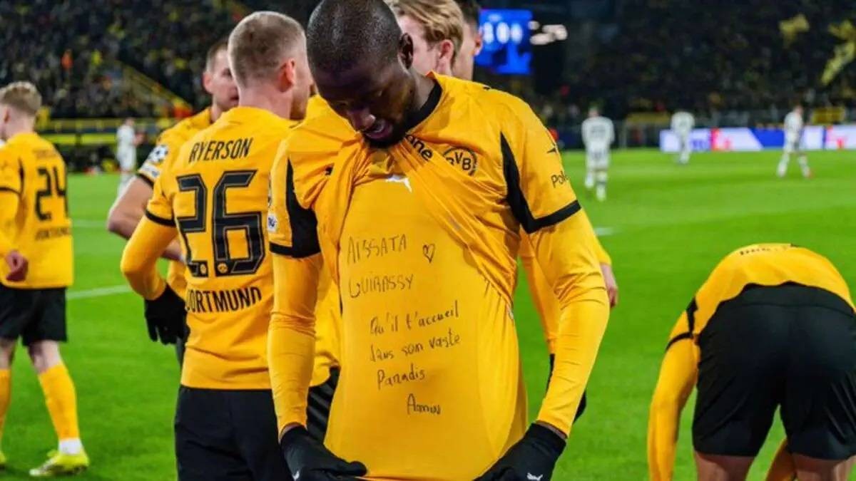رسالة جيراسي المؤثرة تفاجئ دورتموند خلال لقاء أتالانتا