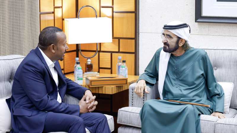 محمد بن راشد وآبي أحمد يبحثان تعزيز التعاون الثنائي وتطورات الأوضاع الإقليمية