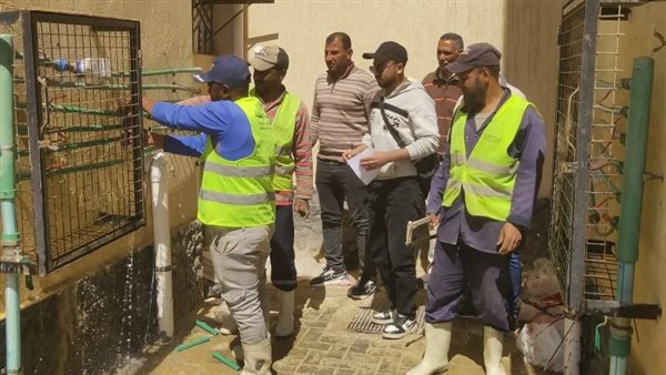 حملة لإزالة وصلات المياه الخلسة بحدائق أكتوبر