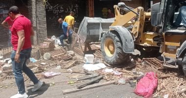 الأجهزة التنفيذية والأمنية تشن حملة مكبرة لرفع إشغالات شارع الزهور بالإسكندرية