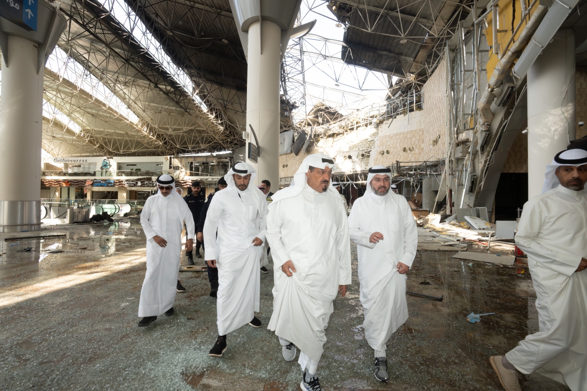 العبدالله تفقد مبنى «T1» في مطار الكويت: مباشرة الإصلاحات والتأهيل للعودة إلى الجاهزية التشغيلية