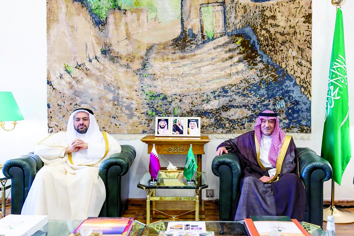 ‫ ارتياح قطري سعودي لاتفاق السلام