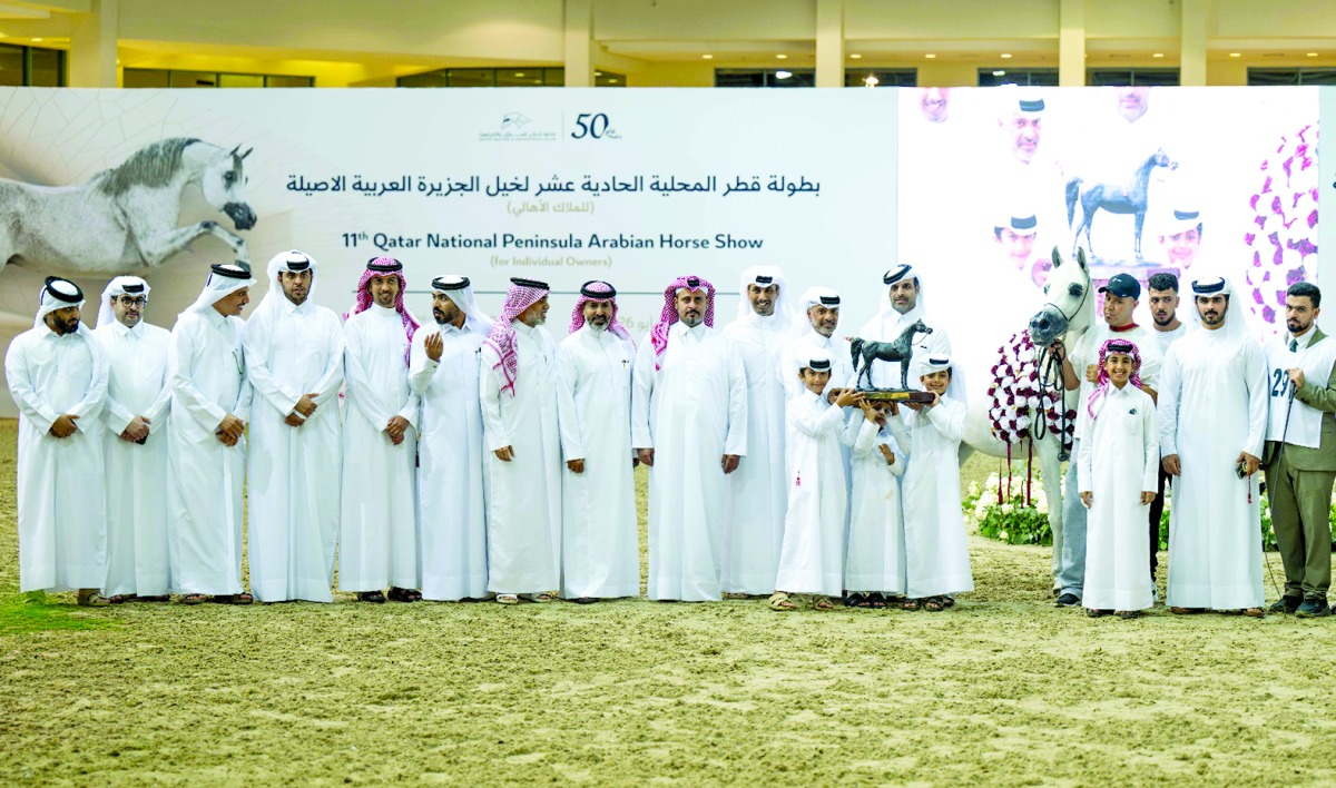 ‫ ختام مثير لبطولة قطر لجمال الخيل العربية الأصيلة