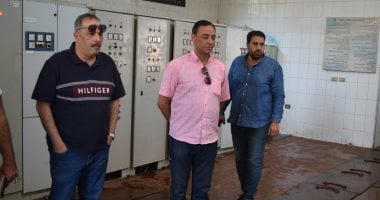 رئيس شركة مياه القناة يتفقد محطة المياه العكرة بأبو صوير