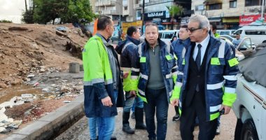 الصرف الصحي بالإسكندرية: تعاملنا مع تجمعات مياه الأمطار بنوة الشمس الصغرى