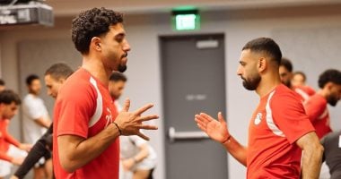 تدريبات استشفائية وبدنية للاعبي منتخب مصر بفندق الإقامة