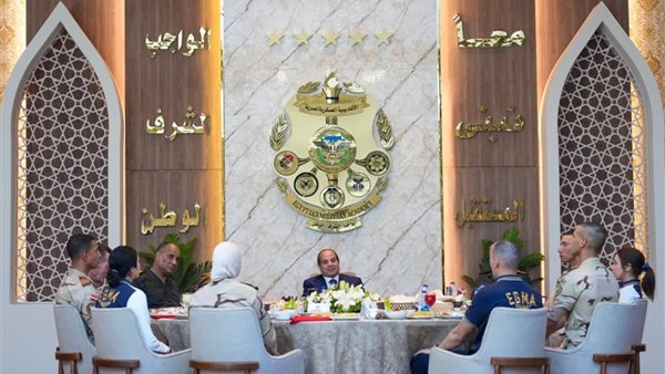 السيسي يسجل رسالة شكر وتقدير لقادة القوات المسلحة