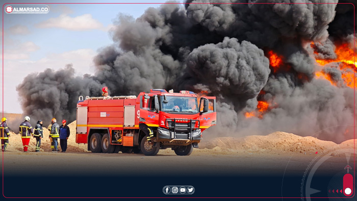 تقارير دولية: شبهة تخريب وراء حريق خط نقل النفط من حقل الشرارة