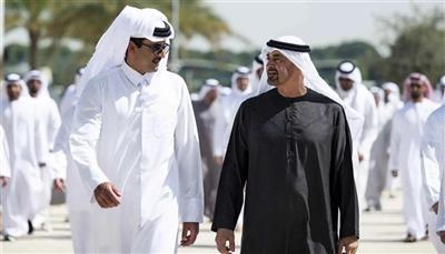رئيس الإمارات وأمير قطر يبحثان الجهود الدبلوماسية لتعزيز الأمن والاستقرار الإقليميين