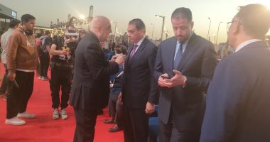 وصول رئيس حزب الجبهة الوطنية لحفل إطلاق مليون كرتونة بمناسبة شهر رمضان