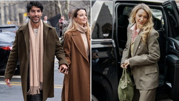 لحظة مغادرة بليك ليفي وجاستن بالدوني مقر المحكمة بعد جلسة التسوية (فيديو)