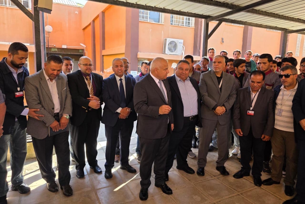 وزير العمل يتفقد معهد تدريب مهني المفرق