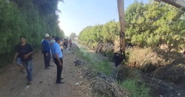 تمشيط مصرف الجنينة فى شبرامنت بالجيزة للبحث عن تمساح