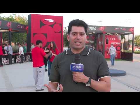 أجواء مونديالية رائعة تخيم على ساحة الفان زون بالعاصمة الإدارية الجديدة