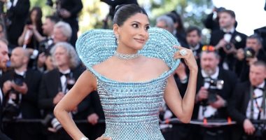 فستان بوزن 15كيلو جرامات يلفت الأنظار في مهرجان كان السينمائى