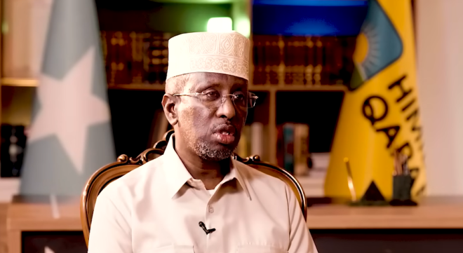 الرئيس السابق شريف شيخ أحمد ينفي حصول المعارضة على الدعم السياسي والمالي من دولة الإمارات