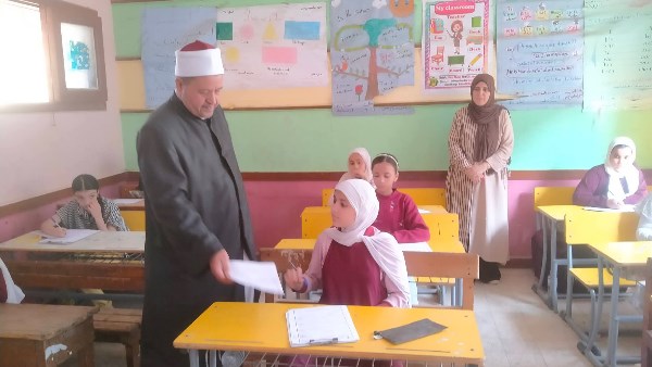 انتظام امتحانات الشهادتين الابتدائية والإعدادية الأزهرية بالقليوبية