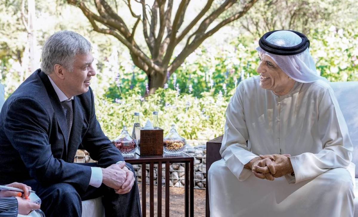 سعود بن صقر يستقبل محافظ إقليم أوليانوفسك في روسيا الاتحادية