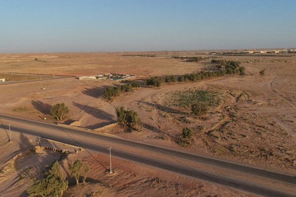 بلدية البطين تبدء اعمال تطوير شعيب الطرفية