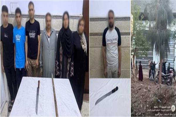 فيديو| ضبط المتهمين في مشاجرة بالأسلحة البيضاء في الشرقية