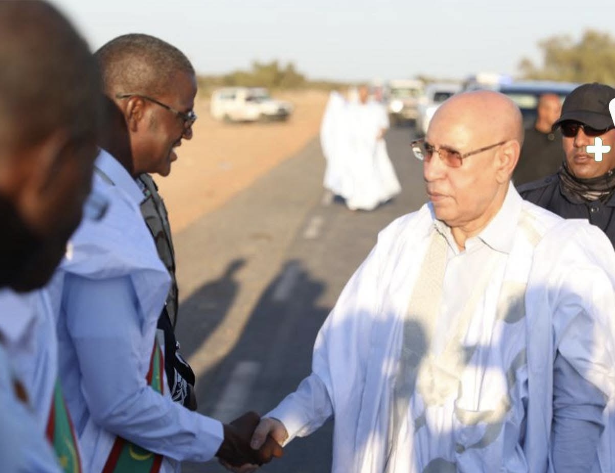 قادماً من أمبود.. الرئيس غزواني يتوجه إلى مدينة لكصيبه