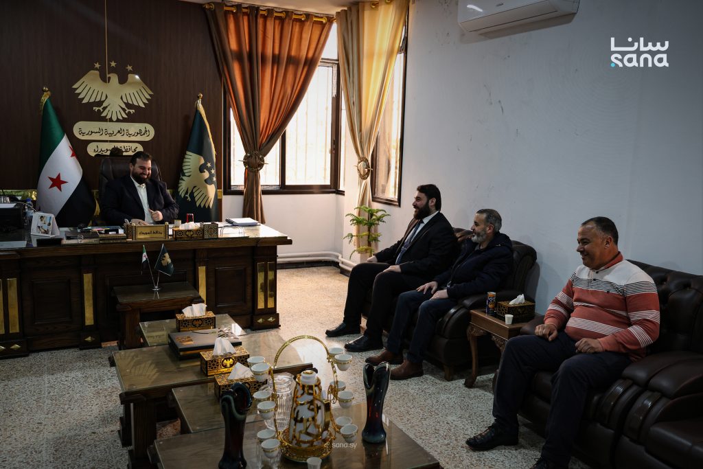 محافظ السويداء يبحث مع مدير النقل الطرقي تجهيز مبنى لمديرية النقل في المحافظة