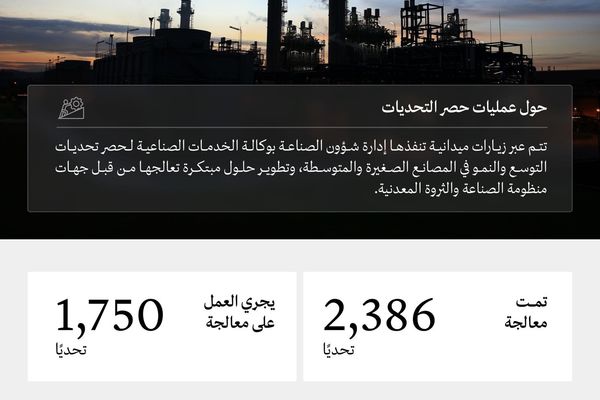 «الصناعة والثروة المعدنية» تحصر تحديات النمو والتوسّع في 3,825 مصنعًا خلال 2025