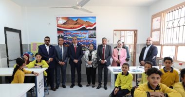 محافظ الجيزة يفتتح مدرستي المدينة المنورة لغات وخاتم المرسلين بإمبابة