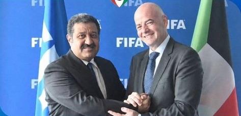 الكويت تدعم إنفانتينو لرئاسة الفيفا مجدداً