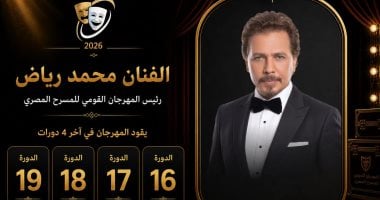 المهرجان القومى للمسرح المصرى يعلن تشكيل اللجنة العليا للدورة الـ19