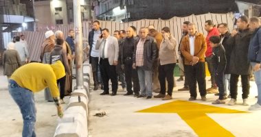 تطوير ميدان مزلقان كفر صقر بالشرقية ونقل الباعة الجائلين