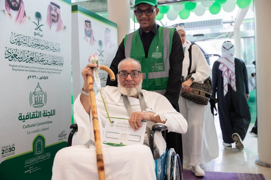 وصول 2500 حاج وحاجة من ضيوف خادم الحرمين