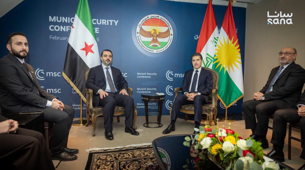 وزير الخارجية والمغتربين يلتقي رئيس إقليم كردستان على هامش مؤتمر ميونخ للأمن