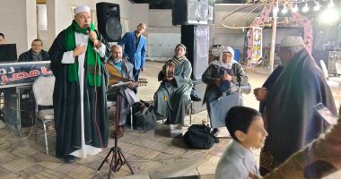 إنشاد دينى خلال حفل إفطار جماعى بالشرقية