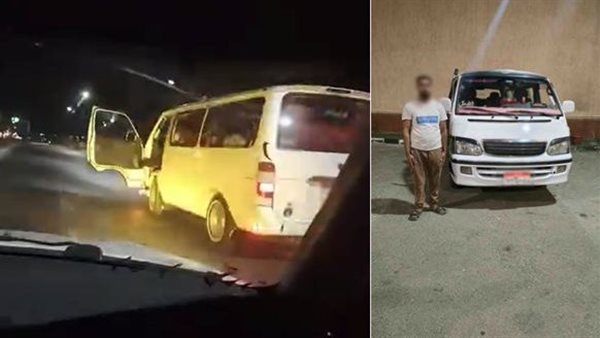 القبض على قائد سيارة ميكروباص بعد تداول فيديو قيادة متهورة بالسويس